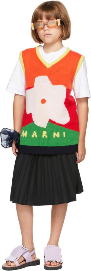 Marni Kids Purple Fringe Sandals - Picture 4