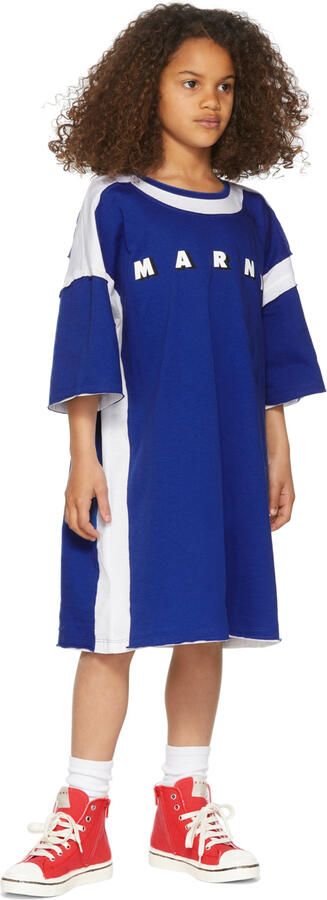 Marni Kids Red Canvas High Sneakers - Picture 4