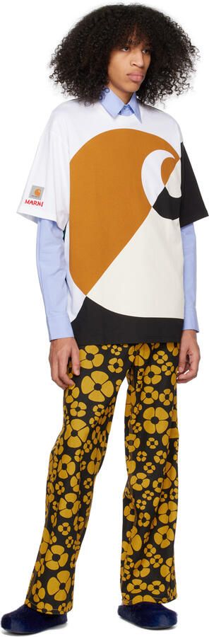 Marni Navy Fussbett Sabot Slides - Picture 4