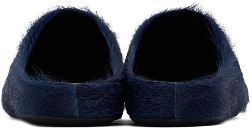 Marni Navy Sabot Loafers