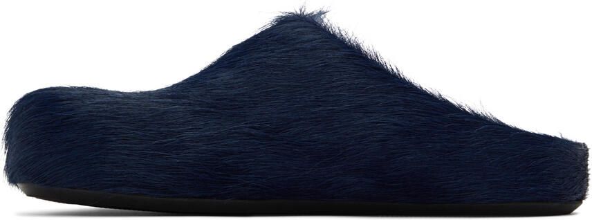 Marni Navy Sabot Loafers - Picture 3