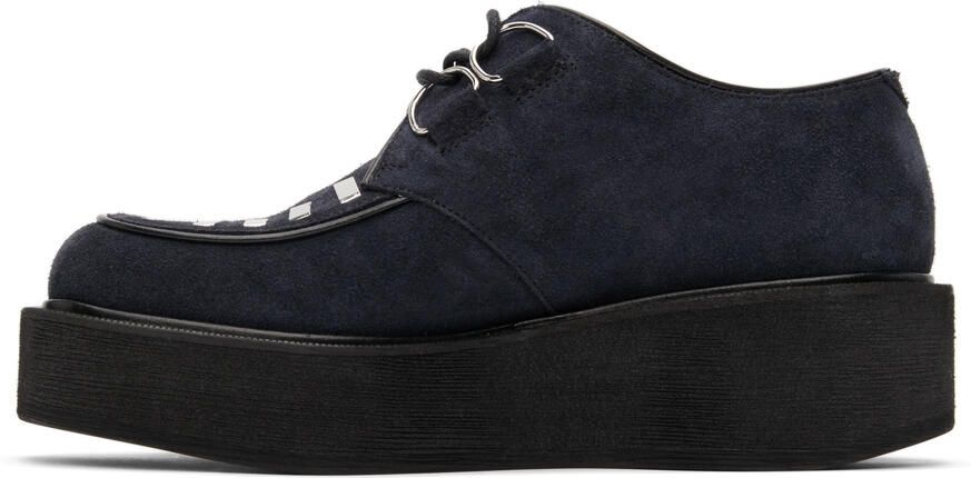 Marni Navy Suede Creeper Derbys - Picture 2