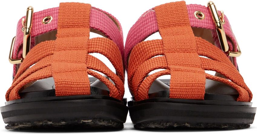 Marni Orange & Pink Fisherman Sandal - Picture 2