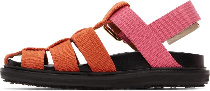 Marni Orange & Pink Fisherman Sandal - Picture 3