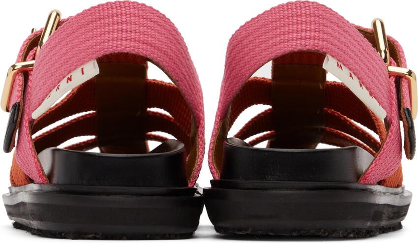 Marni Orange & Pink Fisherman Sandal