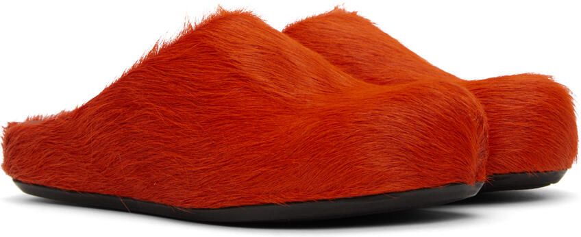 Marni Orange Fussbett Sabot Loafers - Picture 3