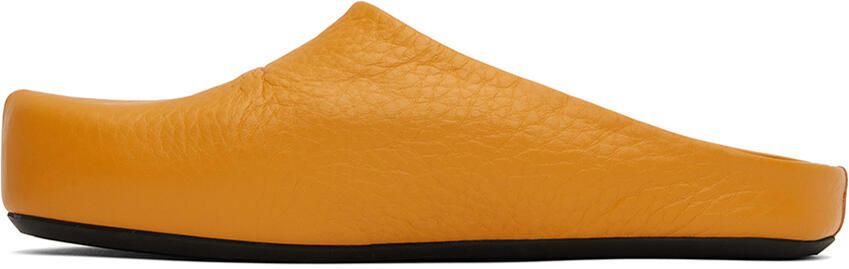 Marni Orange Fussbett Sabot Slippers - Picture 4