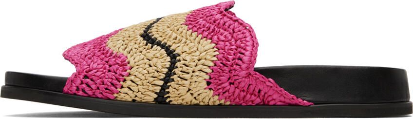 Marni Pink & Beige No Vacancy Inn Edition Fussbett Sandals - Picture 3