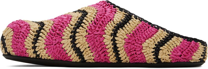 Marni Pink No Vacancy Inn Edition Fussbett Loafers - Picture 3