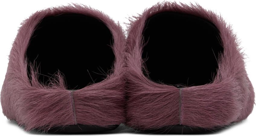 Marni Purple Calf-Hair Fussbett Sabot Loafers