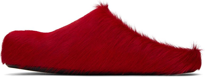 Marni Red Fussbett Sabot Slippers - Picture 3