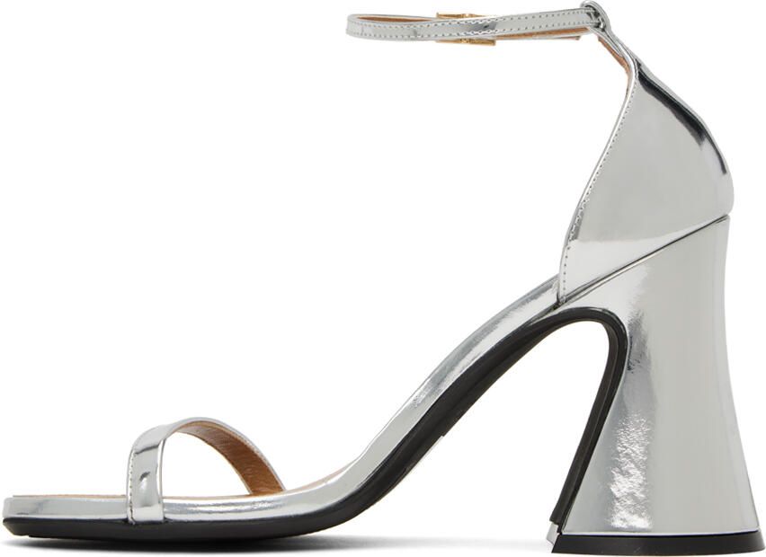 Marni Silver Block Heel Sandals - Picture 3