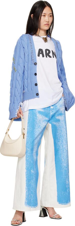 Marni Silver Block Heel Sandals - Picture 4