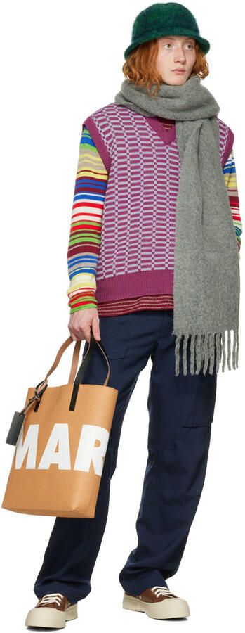 Marni SSENSE Exclusive Brown & Off-White Pablo Sneakers - Picture 3