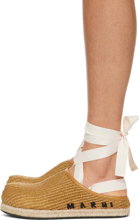 Marni Tan Fussbett Sabot Slides