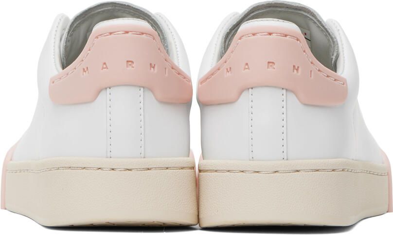 Marni White & Pink Dada Bumper Sneakers
