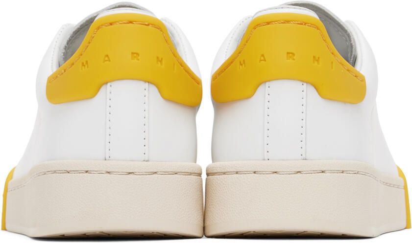 Marni White & Yellow Dada Bumper Sneakers