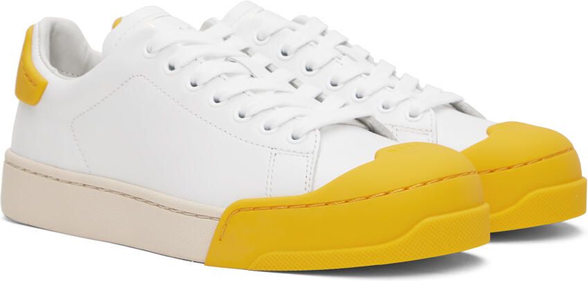 Marni White & Yellow Dada Bumper Sneakers - Picture 2