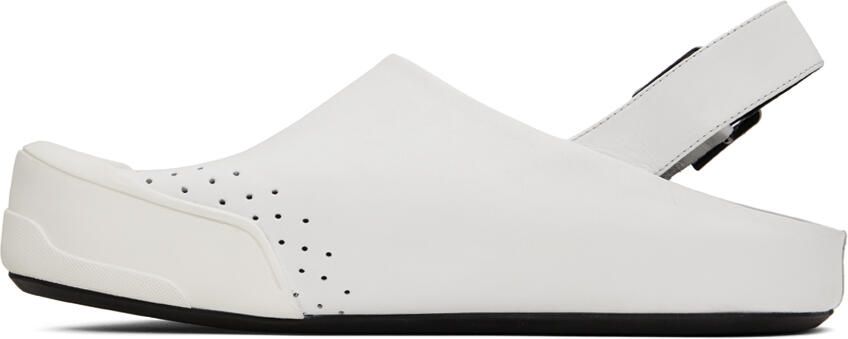 Marni White Fussbett Sabot Sandals - Picture 3