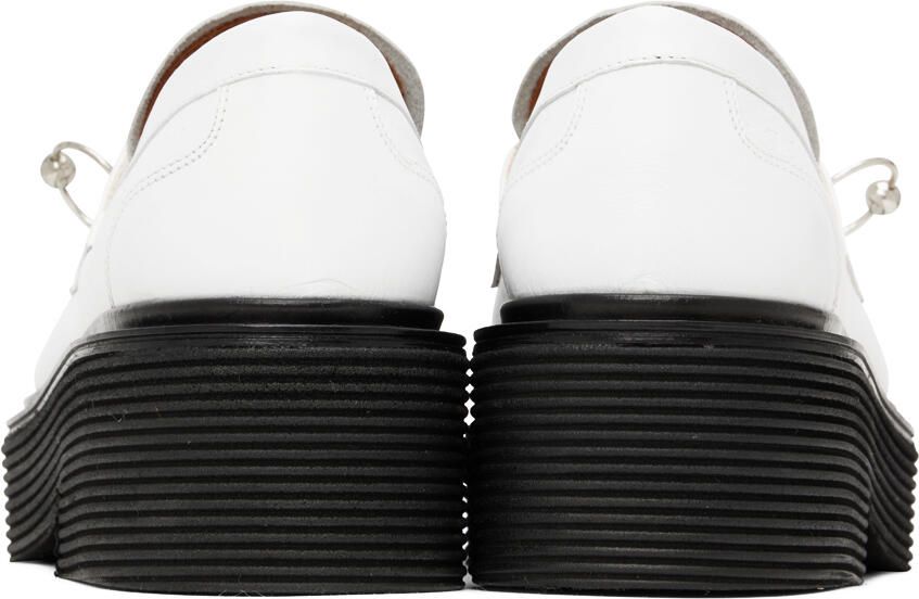 Marni White Piercing Loafers