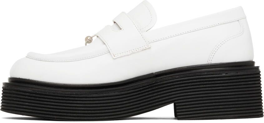 Marni White Piercing Loafers - Picture 3