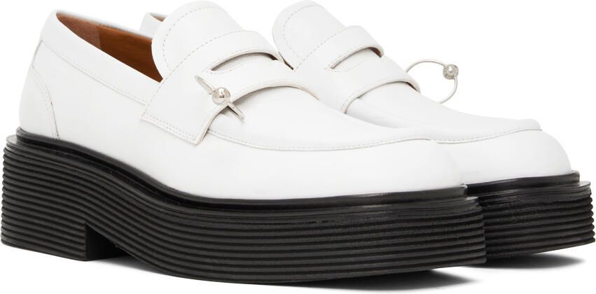 Marni White Piercing Loafers - Picture 2
