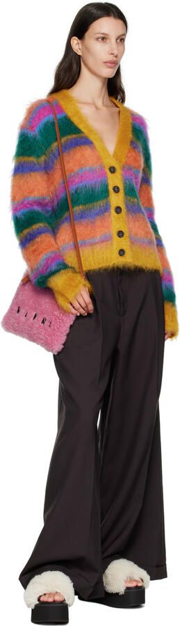 Marni White Shearling Fussbett Platform Sandals - Picture 4