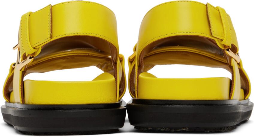 Marni Yellow Fussbett Sandals