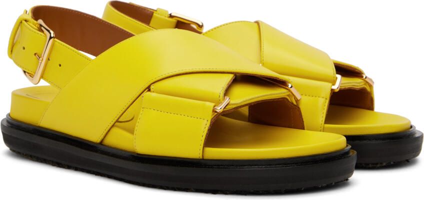 Marni Yellow Fussbett Sandals - Picture 2