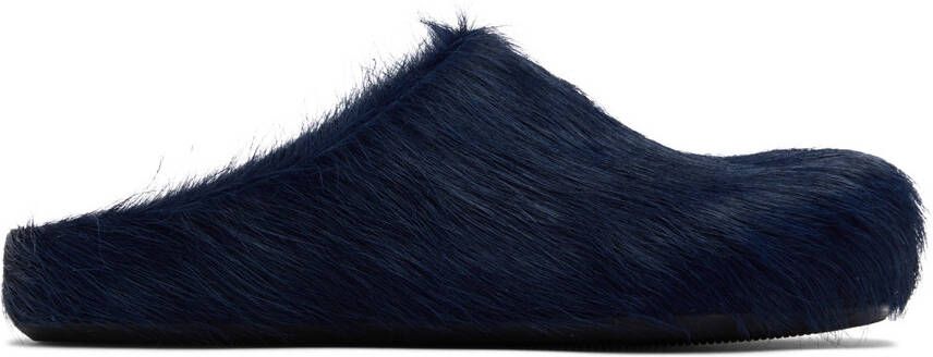 Marni Navy Sabot Loafers - Picture 5