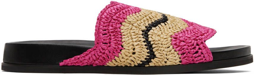 Marni Pink & Beige No Vacancy Inn Edition Fussbett Sandals - Picture 4