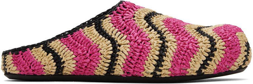 Marni Pink No Vacancy Inn Edition Fussbett Loafers - Picture 5