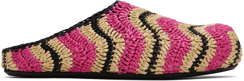 Marni Pink No Vacancy Inn Edition Fussbett Loafers - Picture 4