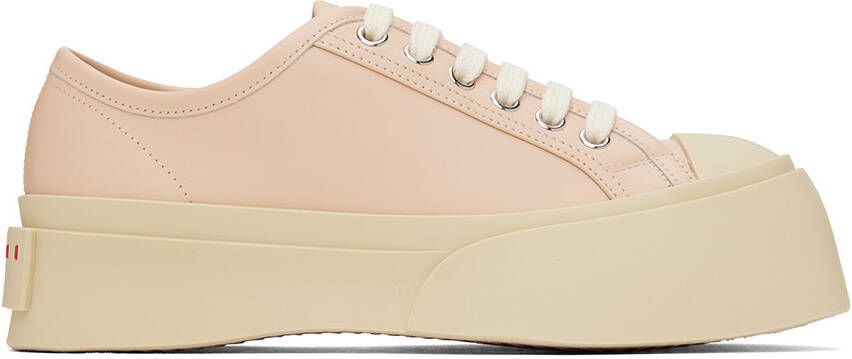 Marni Pablo leather flatform sneakers Pink - Picture 5