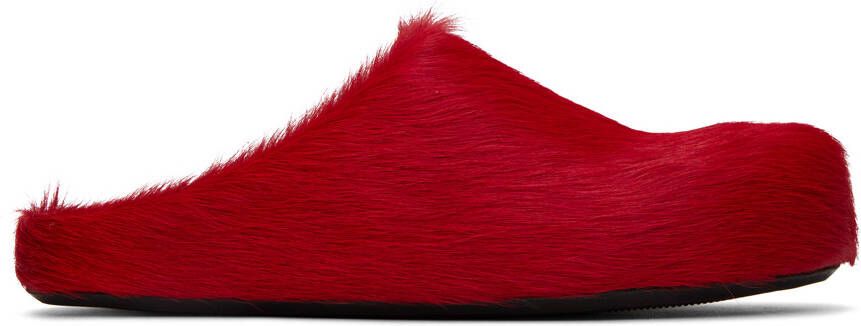 Marni Red Fussbett Sabot Slippers - Picture 4