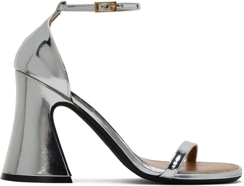Marni Silver Block Heel Sandals - Picture 5