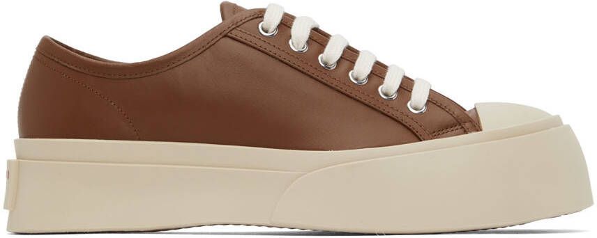 Marni SSENSE Exclusive Brown & Off-White Pablo Sneakers - Picture 4