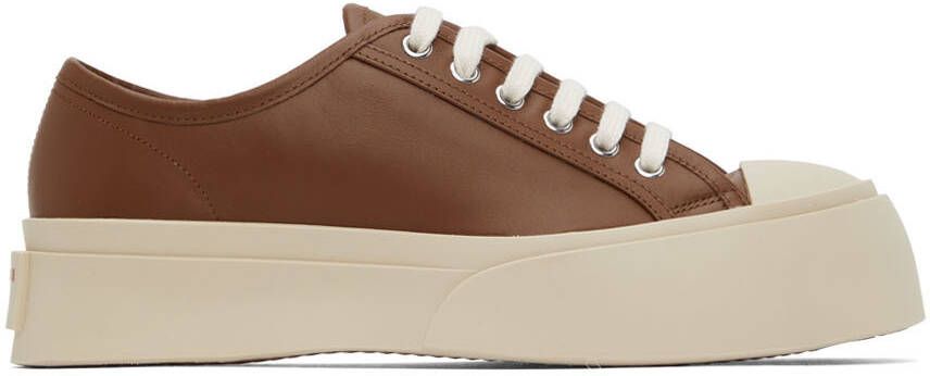 Marni SSENSE Exclusive Brown & Off-White Pablo Sneakers - Picture 5