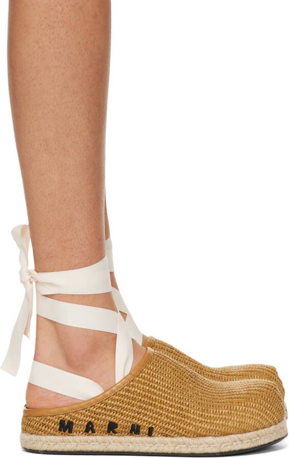 Marni Tan Fussbett Sabot Slides - Picture 2