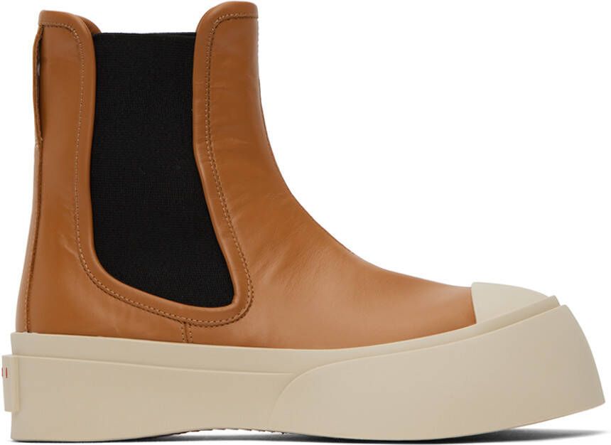 Marni Tan Pablo Chelsea Boots - Picture 5
