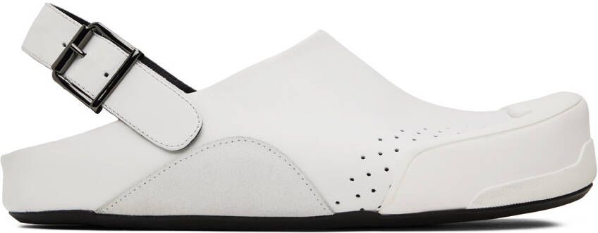 Marni White Fussbett Sabot Sandals - Picture 5