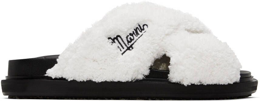 Marni White Fussbett Sandals - Picture 4