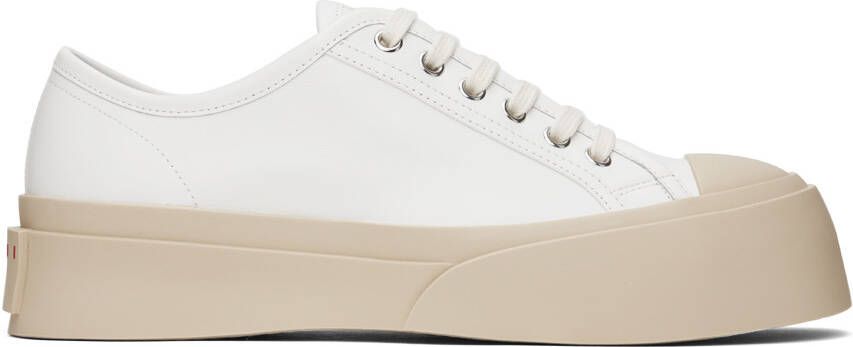 Marni White & Beige Pablo Sneakers - Picture 4