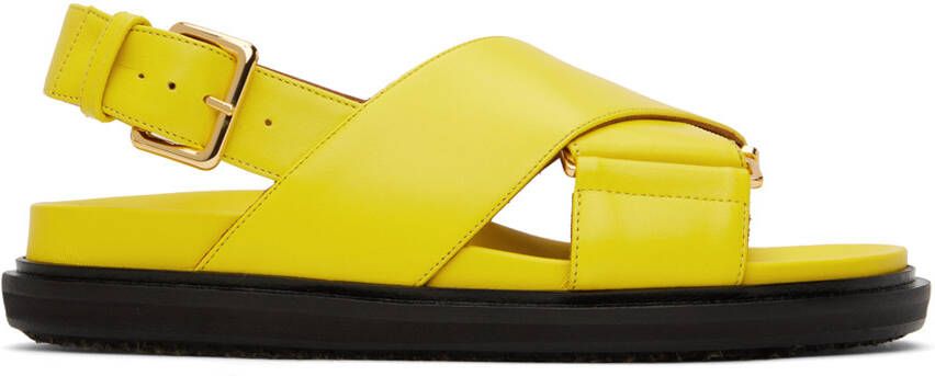 Marni Yellow Fussbett Sandals - Picture 4