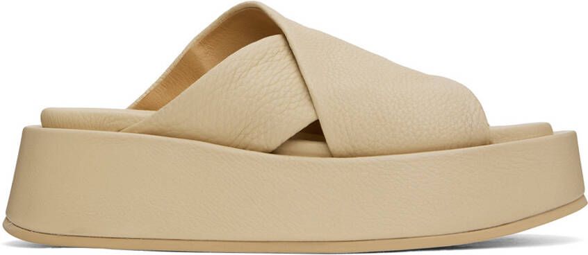 Marsèll Beige Platform Sandals - Picture 5