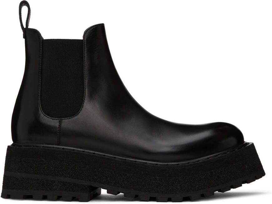 Marsèll Black Carretta Chelsea Boots - Picture 6