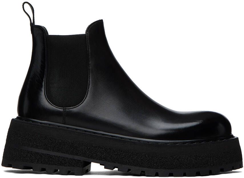 Marsèll Black Carretta Chelsea Boots - Picture 3