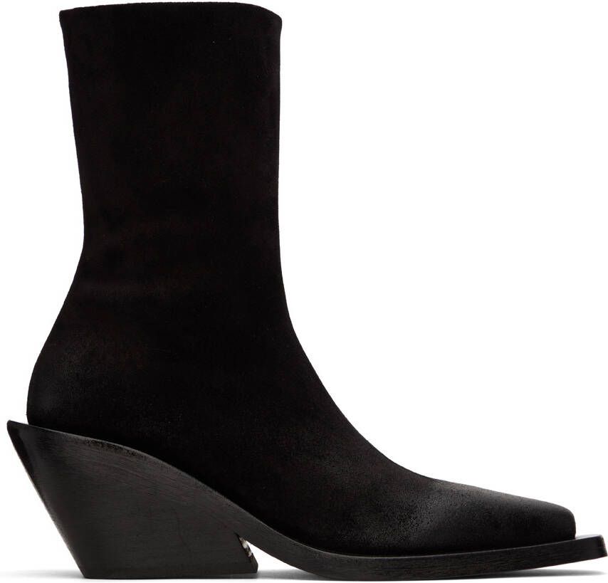 Marsèll Black Gessetto Ankle Boots - Picture 4