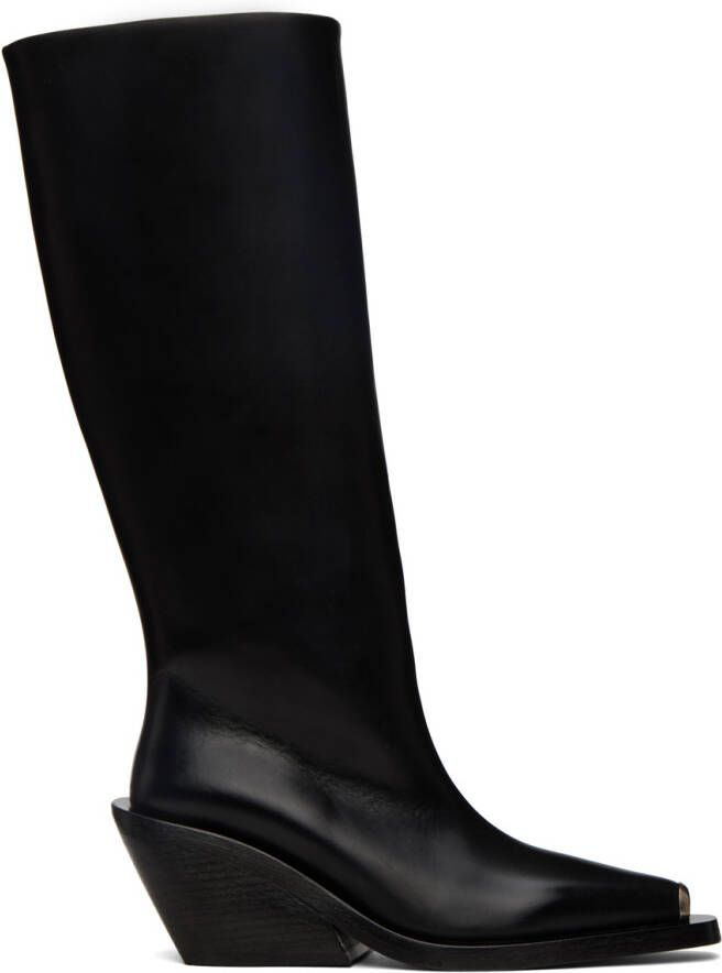 Marsèll Black Gessetto Tall Boots - Picture 2