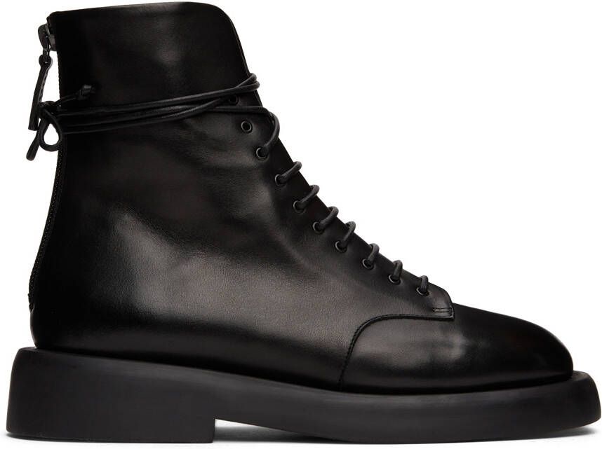 Marsèll Black Gomme Polacchino Ankle Boots - Picture 5